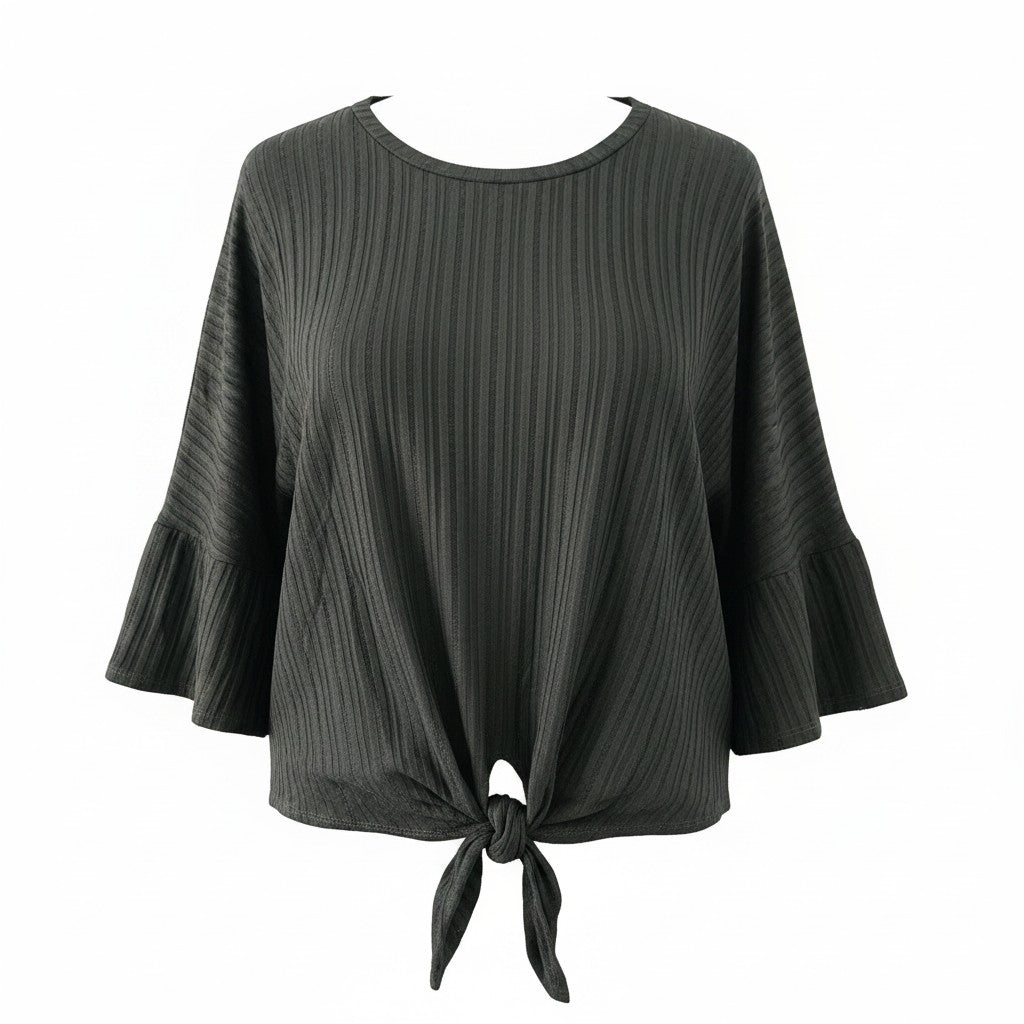 The Knot Knit Sweater – Ribbed Maternity Top | Cozy Layer