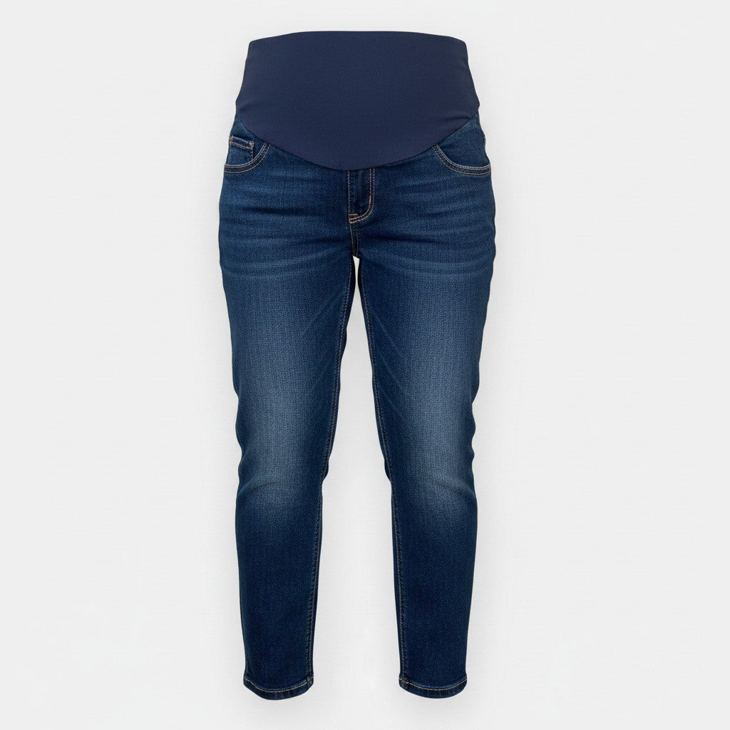The Classic Straight Jeans – Maternity Full Panel | Dark Wash