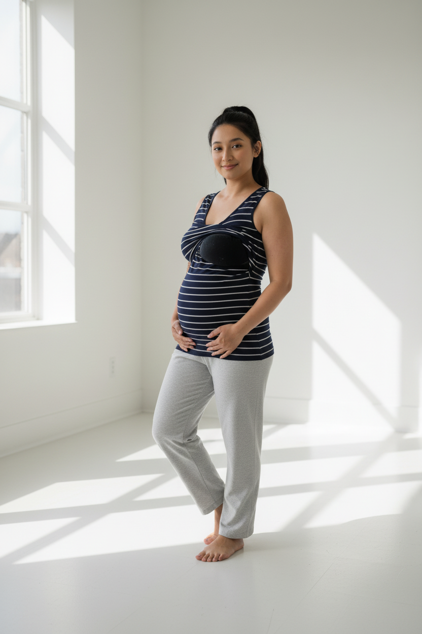 Nursing Tank by Momzelle – Seamless, Soft & Supportive