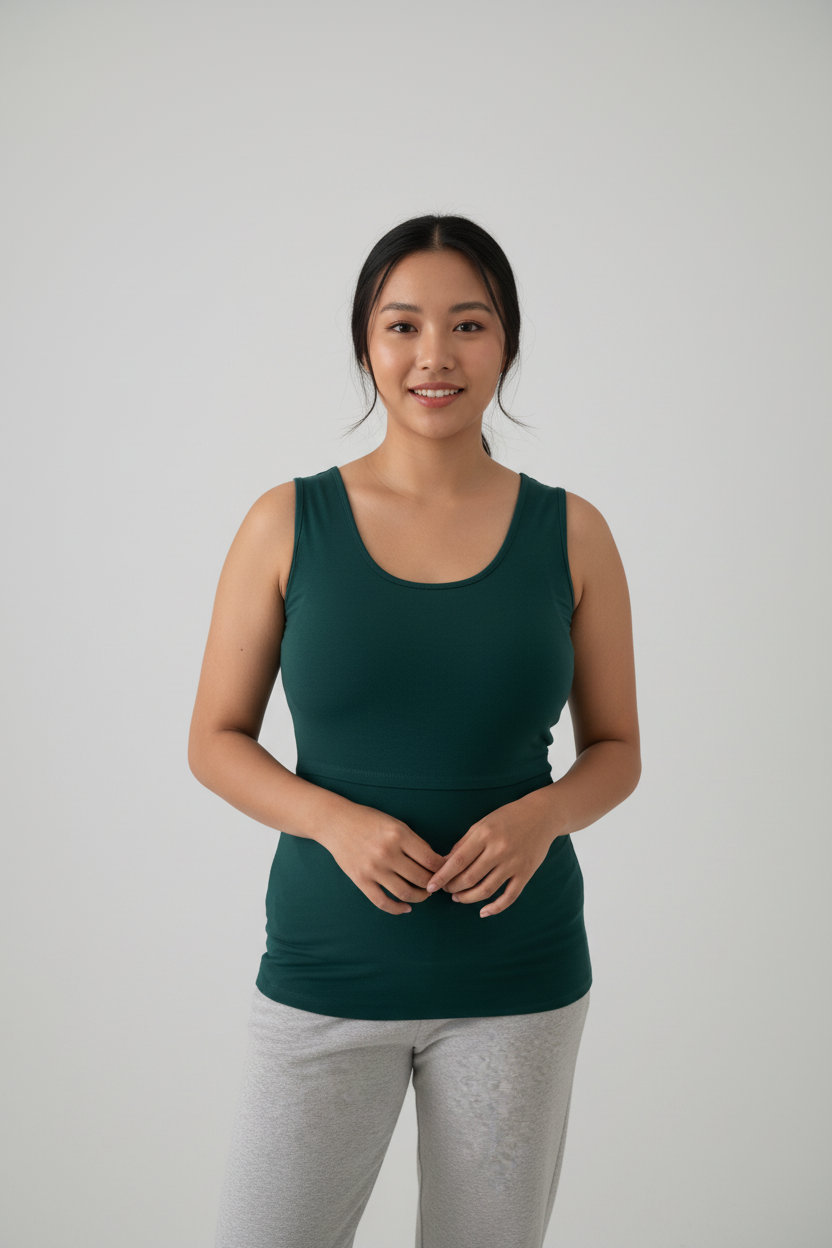Nursing Tank by Momzelle – Seamless, Soft & Supportive