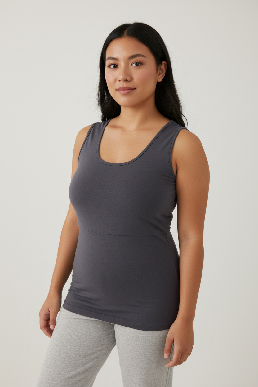 Nursing Tank by Momzelle – Seamless, Soft & Supportive
