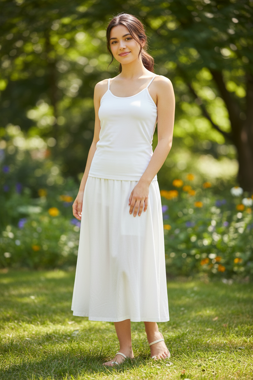 White Nursing Tank Top