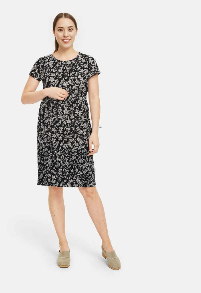Old Navy black and white floral dress