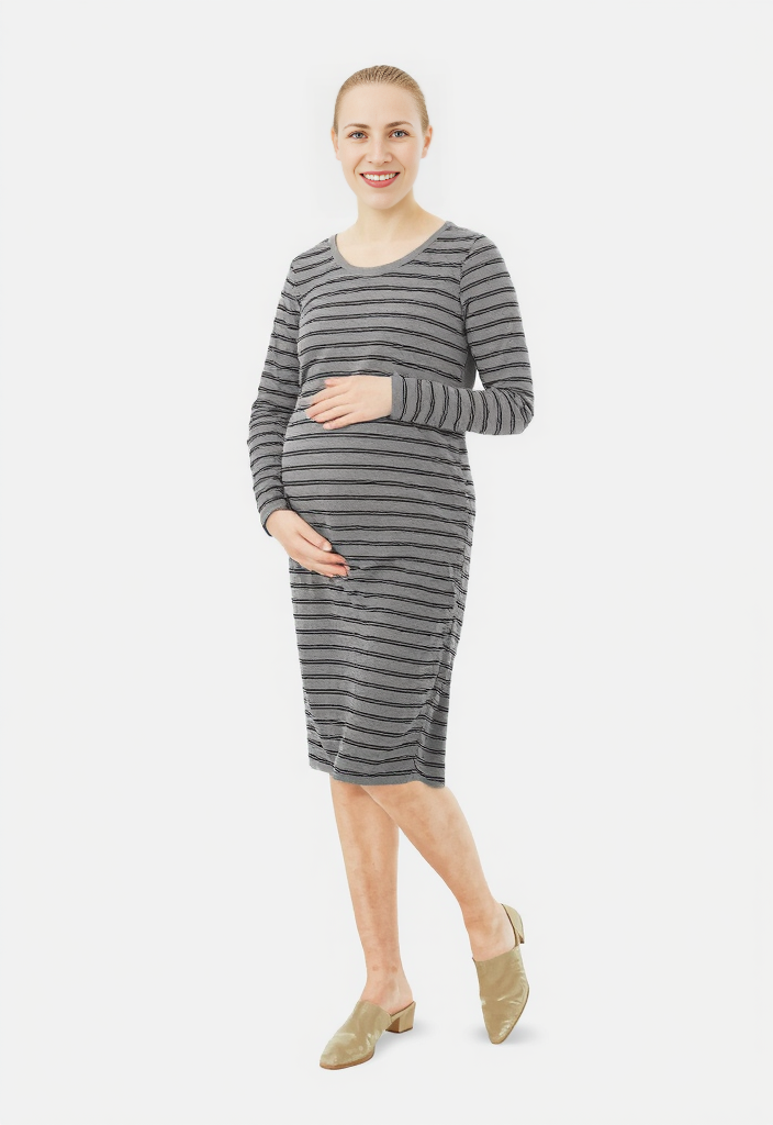 old navy grey maternity dress