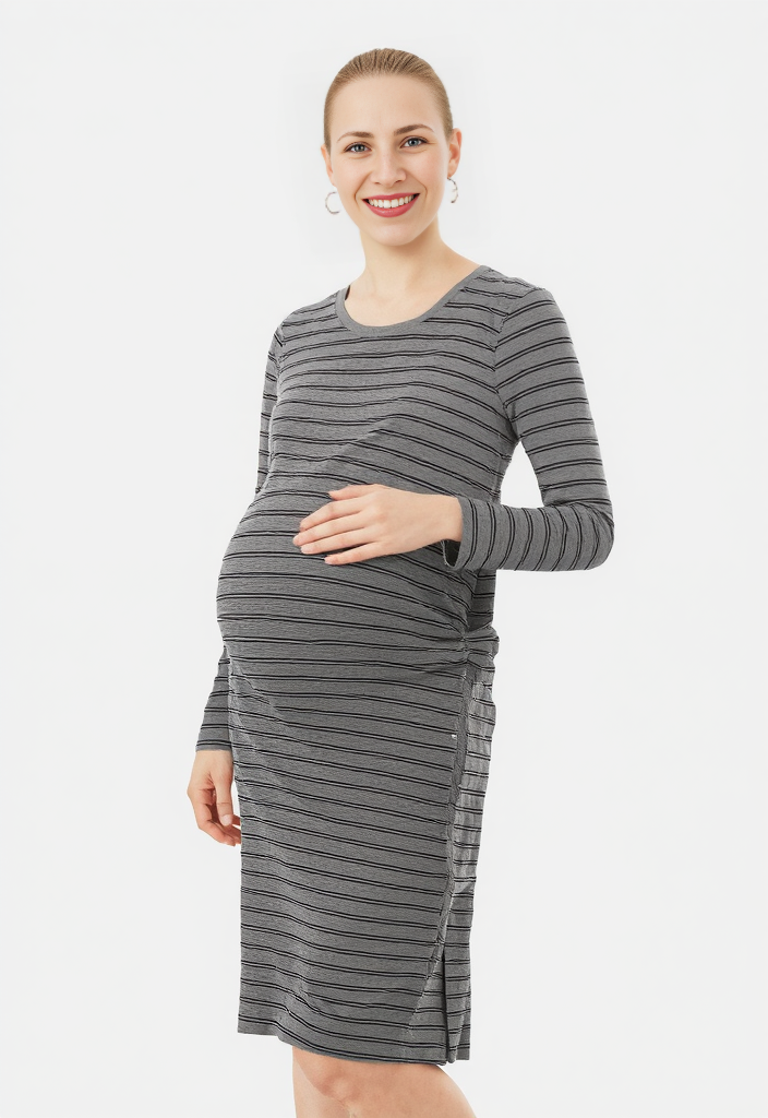 old navy grey maternity dress