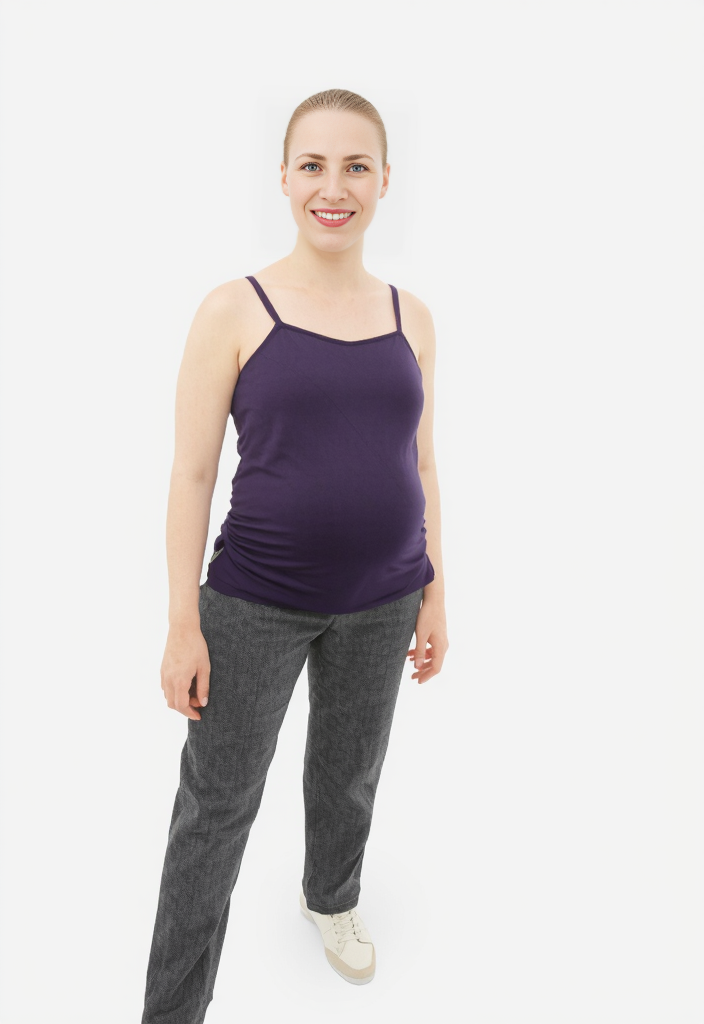 Thyme purple nursing top sleeveless