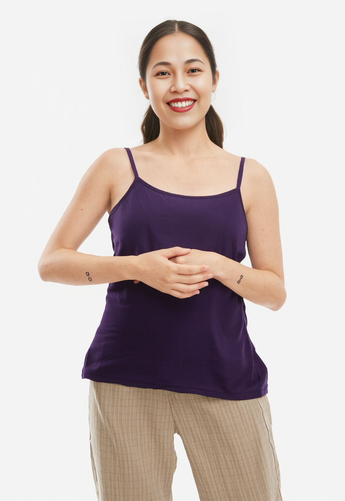 Thyme purple nursing top sleeveless